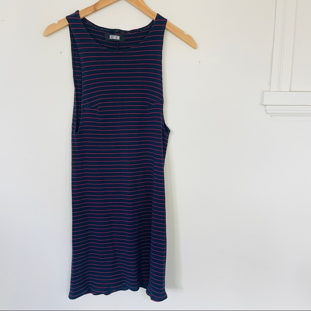 Reformation Striped Arly Tank Dress